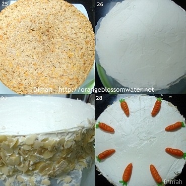 Dimah - http://www.orangeblossomwater.net - Old Fashioned Carrot Cake 7