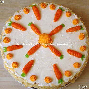 Dimah - http://www.orangeblossomwater.net - Old Fashioned Carrot Cake 8