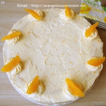 Dimah - http://www.orangeblossomwater.net - Orange Cream Layer Cake 6