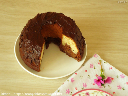 Dimah - http://www.orangeblossomwater.net - Vanilla Fudge Marble Cake 7